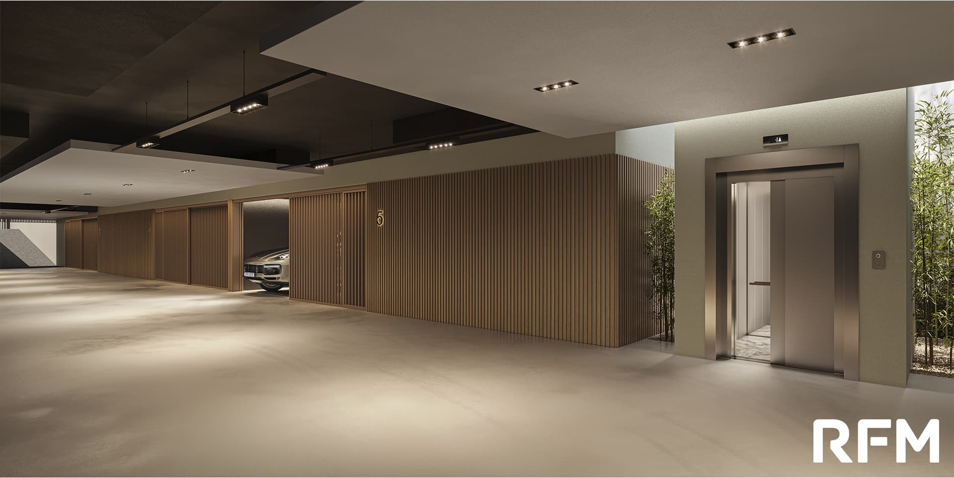 Lobby do subsolo integrado