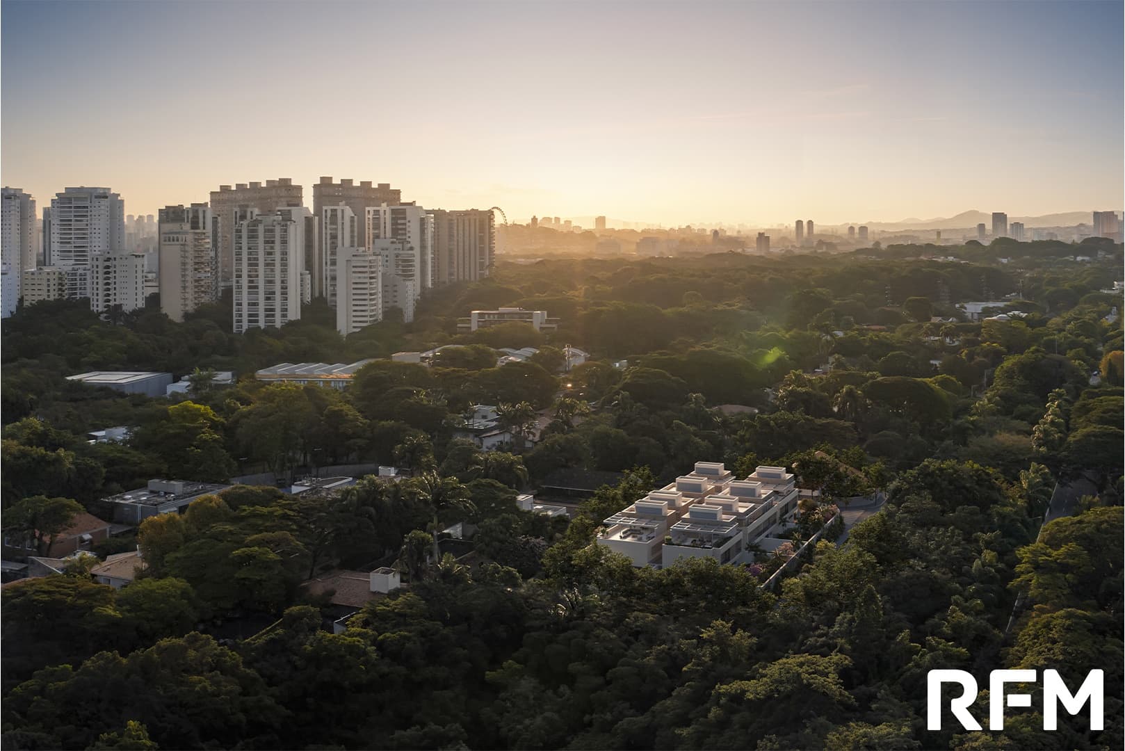 Vista aérea de localização do Kiná Alto de Pinheiros